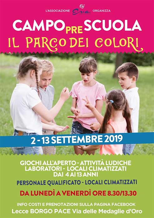 Featured image for “Campo Pre Scuola al Parco dei Colori”