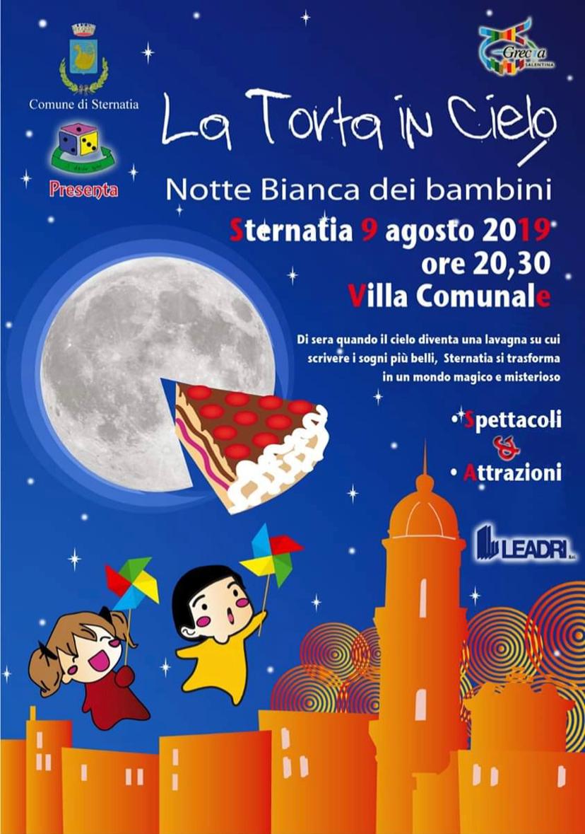 Featured image for “La torta in cielo – notte bianca dei bambini a Sternatia”