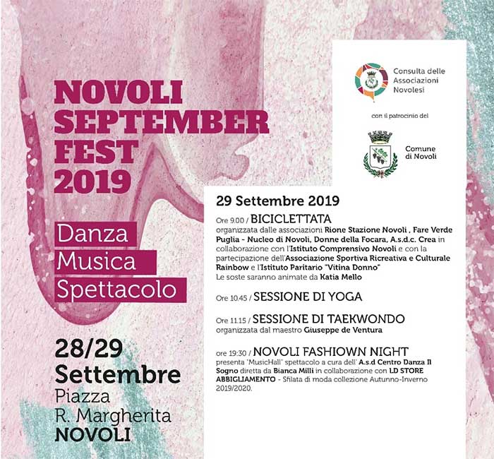 Featured image for “Novoli September Fest 2019”