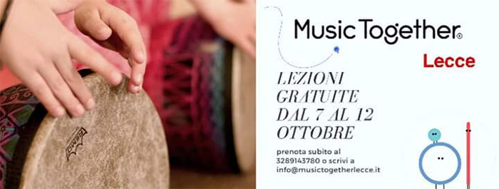 Featured image for “MUSIC TOGETHER LECCE: Prenota una lezione GRATUITA!”