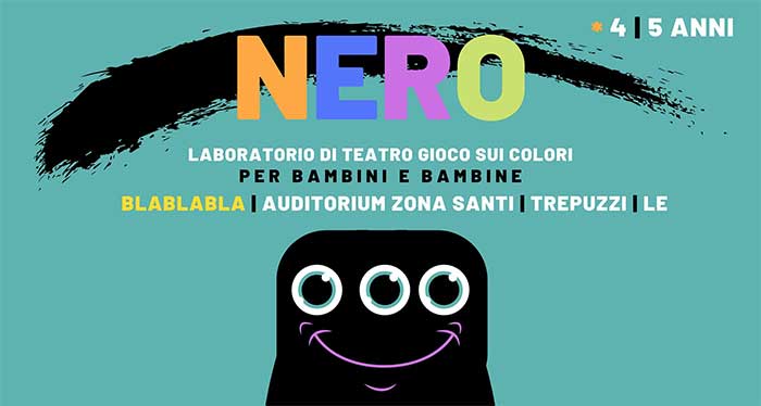 Featured image for “NERO | Laboratorio di teatro gioco sui colori”