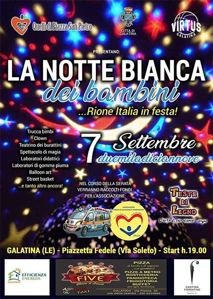 Featured image for “Notte bianca dei bambini …Rione Italia in festa”