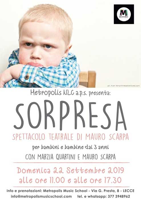 Featured image for “Sorpresa – spettacolo teatrale di Mauro Scarpa”