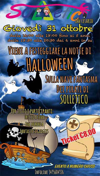 Featured image for “Halloween sulla nave fantasma di Solletico”