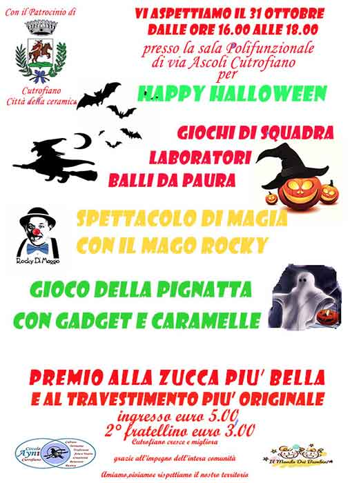 Featured image for “Happy Halloween con il Mago Rocky”