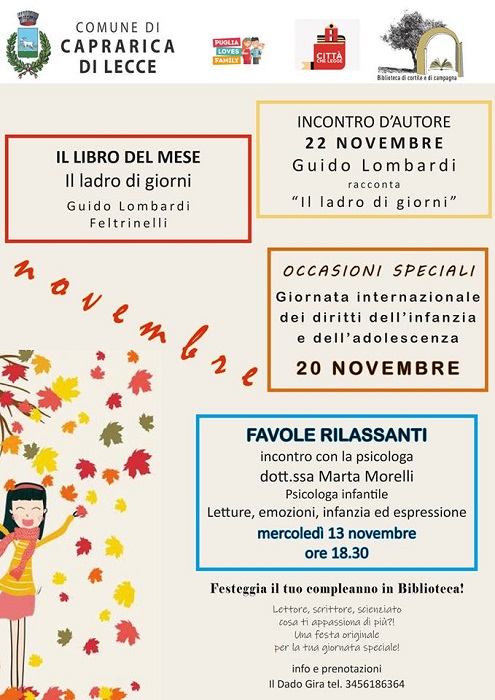 Featured image for “Novembre…in biblioteca!”