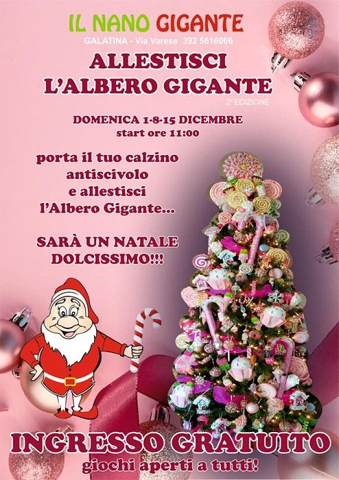 allestisci l'albero gigante