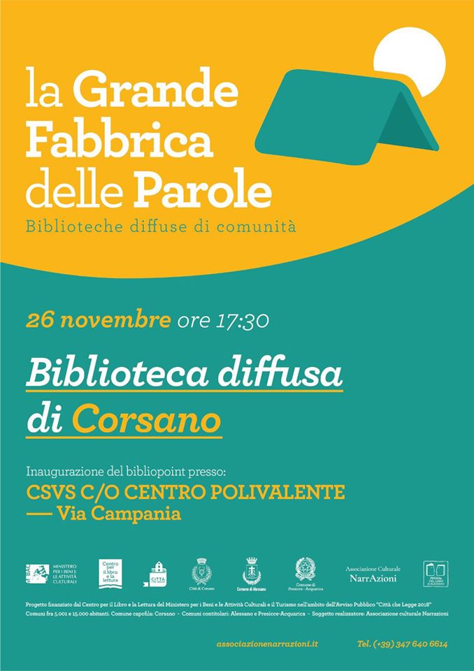 Featured image for “Biblioteca diffusa di Corsano”