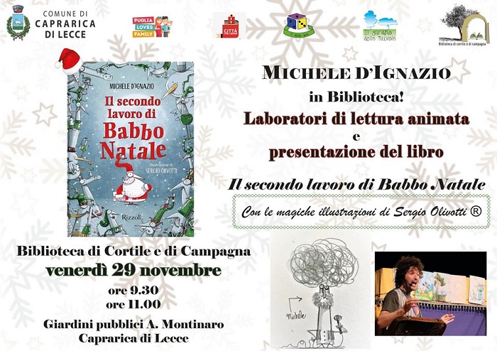 Featured image for “Il secondo lavoro di Babbo Natale – Michele D’Ignazio in Biblioteca”