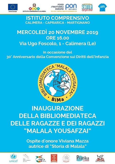 Featured image for “Inaugurazione Bibliomediateca “Malala Yousafzai””