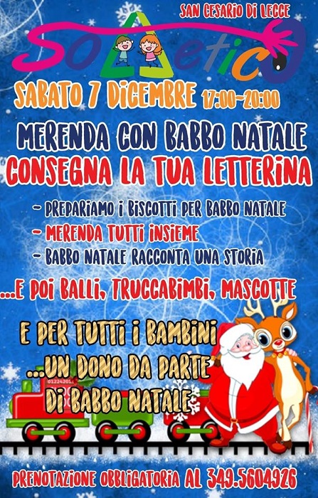 Featured image for “Merenda con Babbo Natale – Consegna la tua letterina”