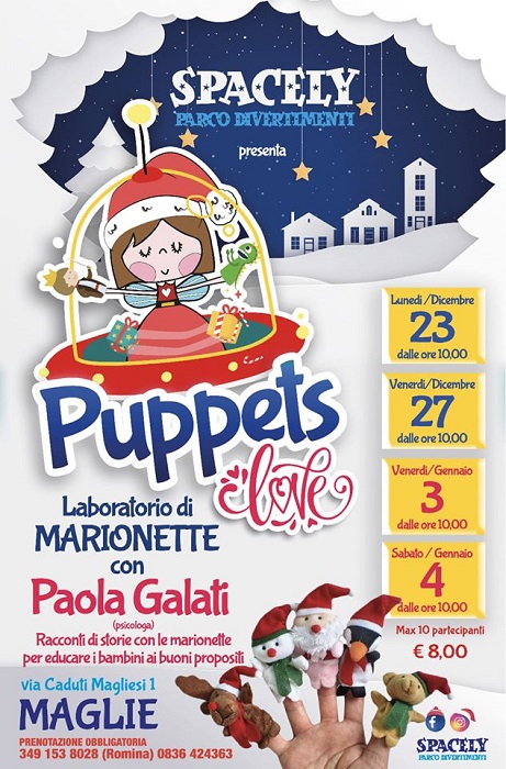 Featured image for “Puppets and love – Laboratorio di marionette”