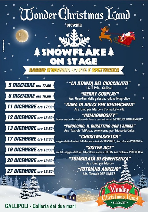 Featured image for “Wonder Christmas Land – Snowflake on stage”