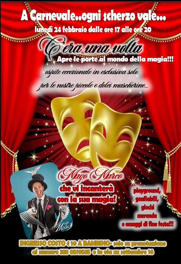Featured image for “Carnevale con Mago Marco”