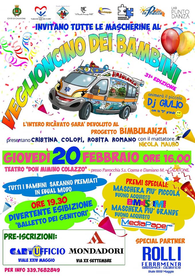 Featured image for “Veglioncino per la Bimbulanza”