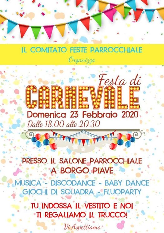 Featured image for “Festa di Carnevale – Borgo Piave”