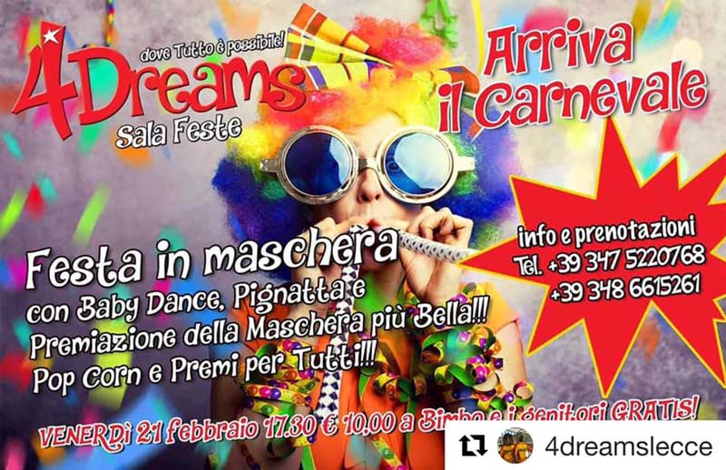 Featured image for “Carnevale al 4Dreams”