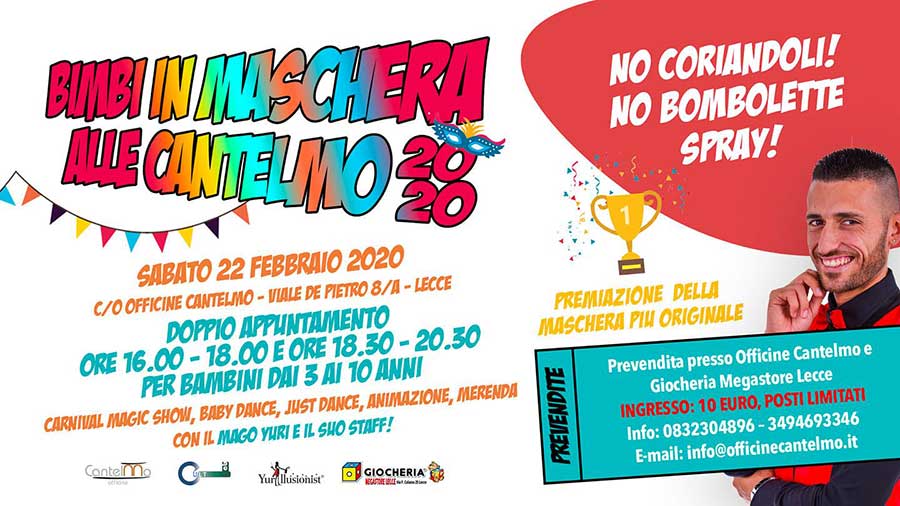 Featured image for “Bimbi in maschera alle Cantelmo”