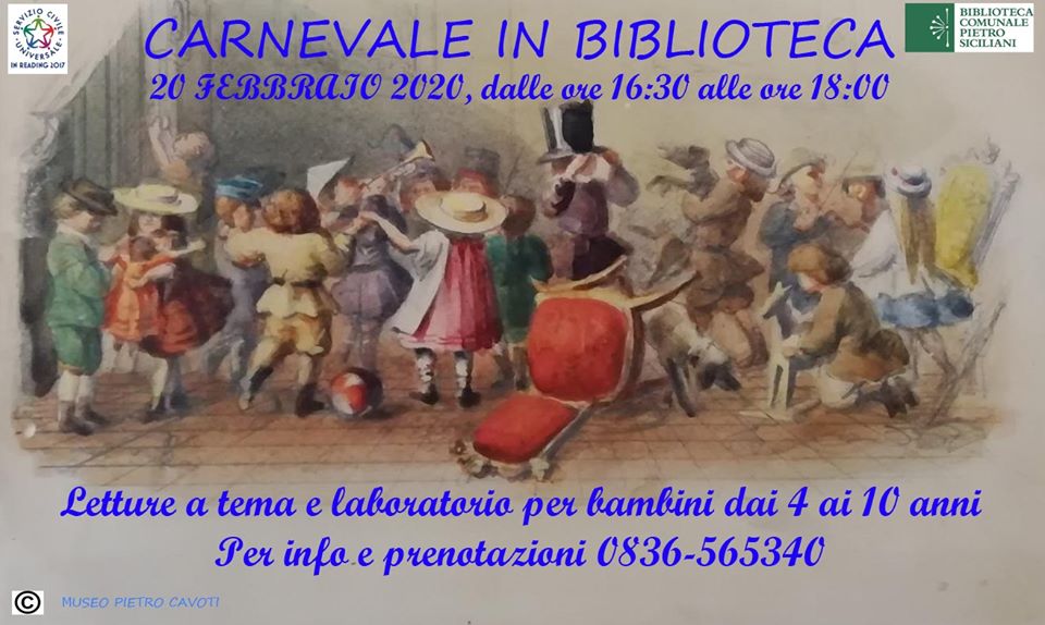 Featured image for “Carnevale in biblioteca”