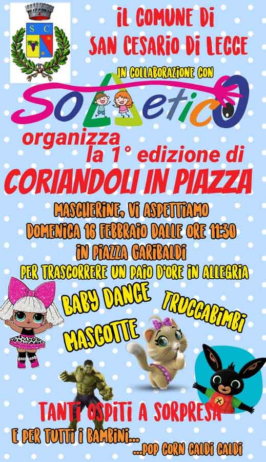Featured image for “Coriandoli in piazza”