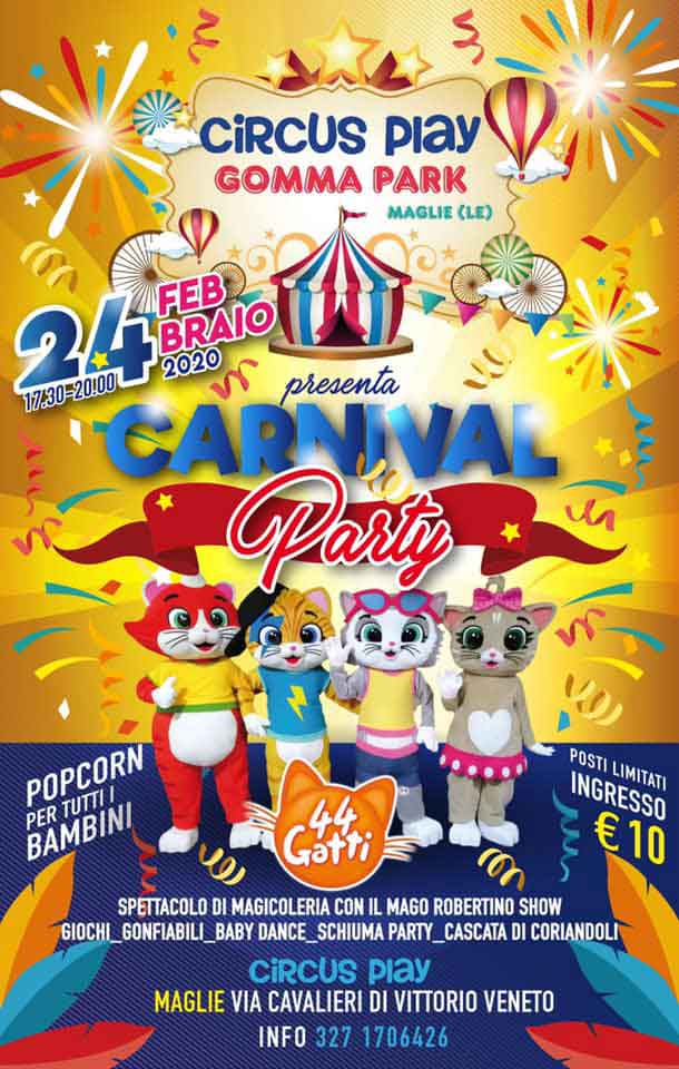 Featured image for “Carnival Party al Circus Play”
