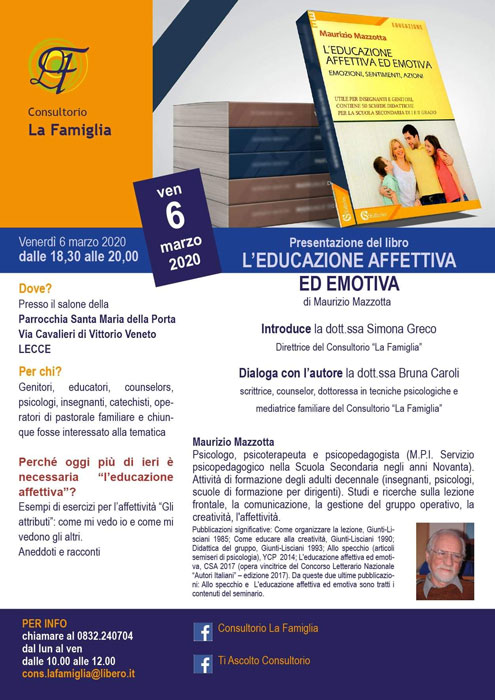 Featured image for “L’Educazione all’affettività ed emotività”