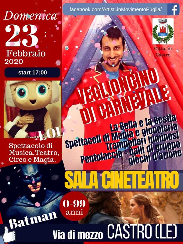 Featured image for “Veglioncino di Carnevale”