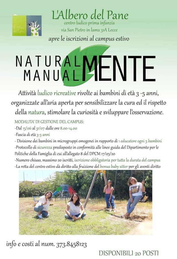 Featured image for “Campus estivo Naturalmente Manualmente”