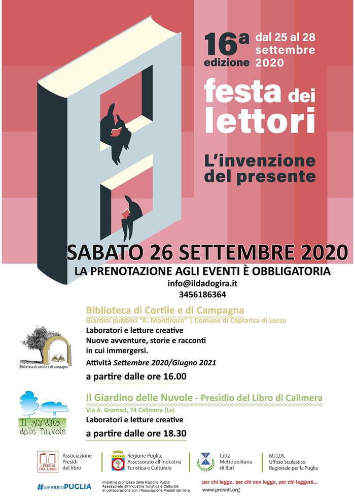 Featured image for “16° Edizione Festa dei Lettori L’INVENZIONE DEL PRESENTE”