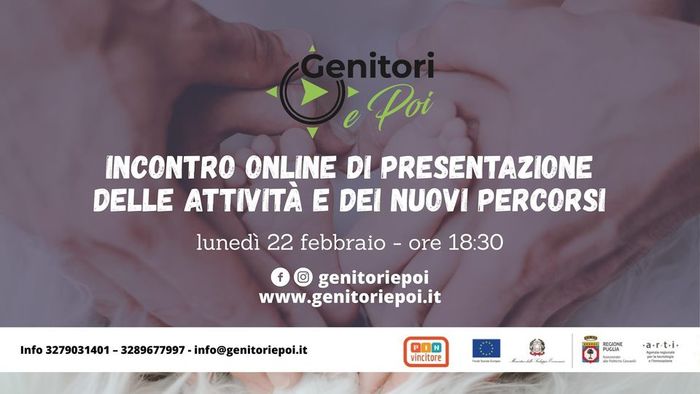 Featured image for “Genitori E Poi – incontro online di presentazione di attività e percorsi”