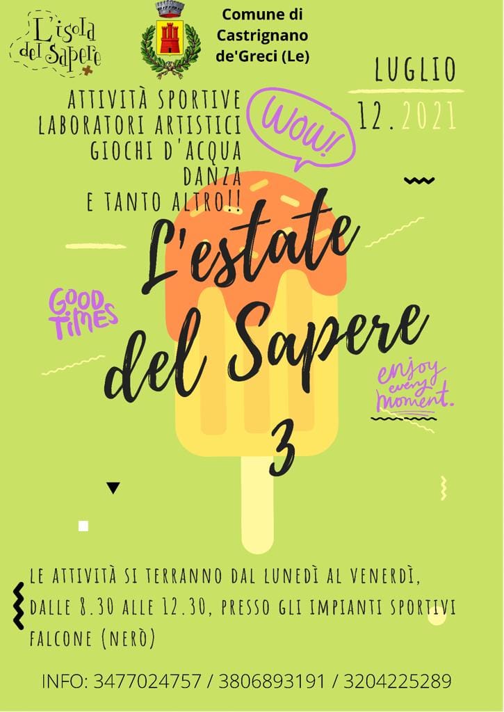 Featured image for “L’estate del sapere – Castrignano”