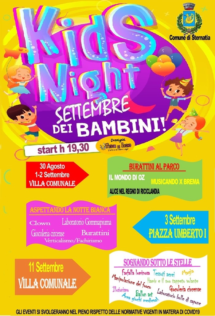 Featured image for “Kids Night – Settembre dei bambini”