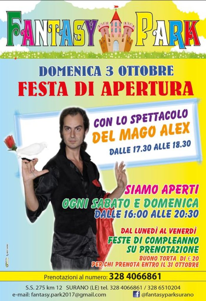 Featured image for “Fantasy Park – Festa di apertura”