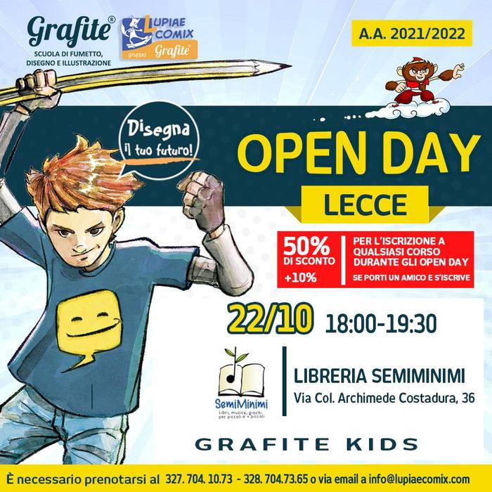 Featured image for “Grafite Kids – Corso di disegno – open day”