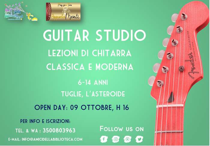 Featured image for “Open day Guitar Studio”