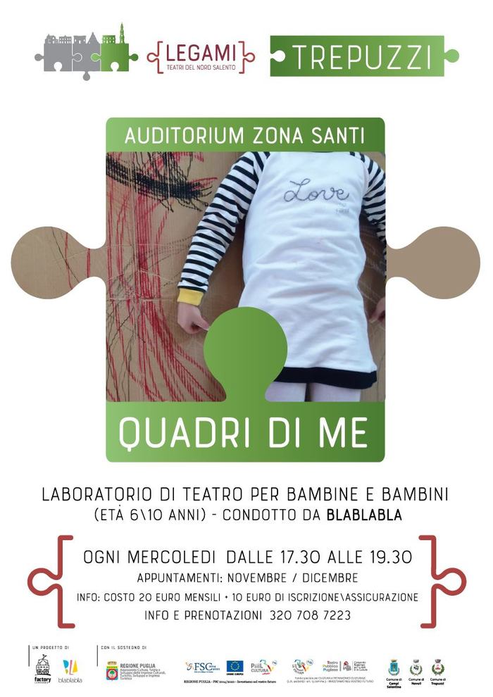 Featured image for “Quadri di me – Laboratorio di teatro”