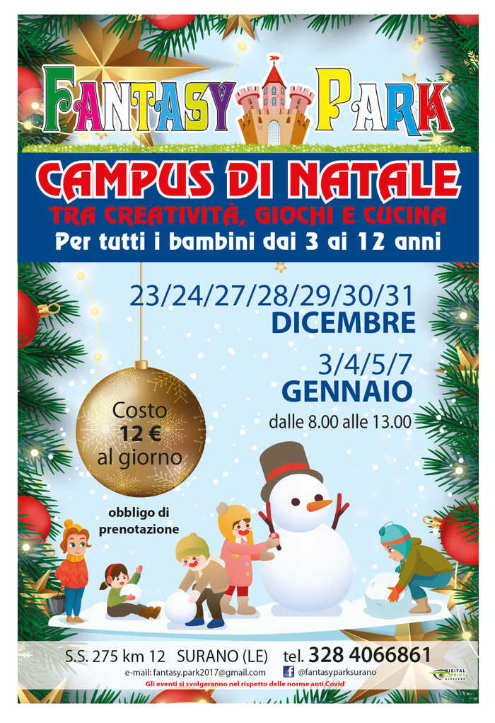 Featured image for “Campus di Natale – Surano”