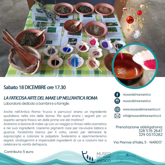 Featured image for “Natale al Museo 2021- La faticosa arte del make-up”