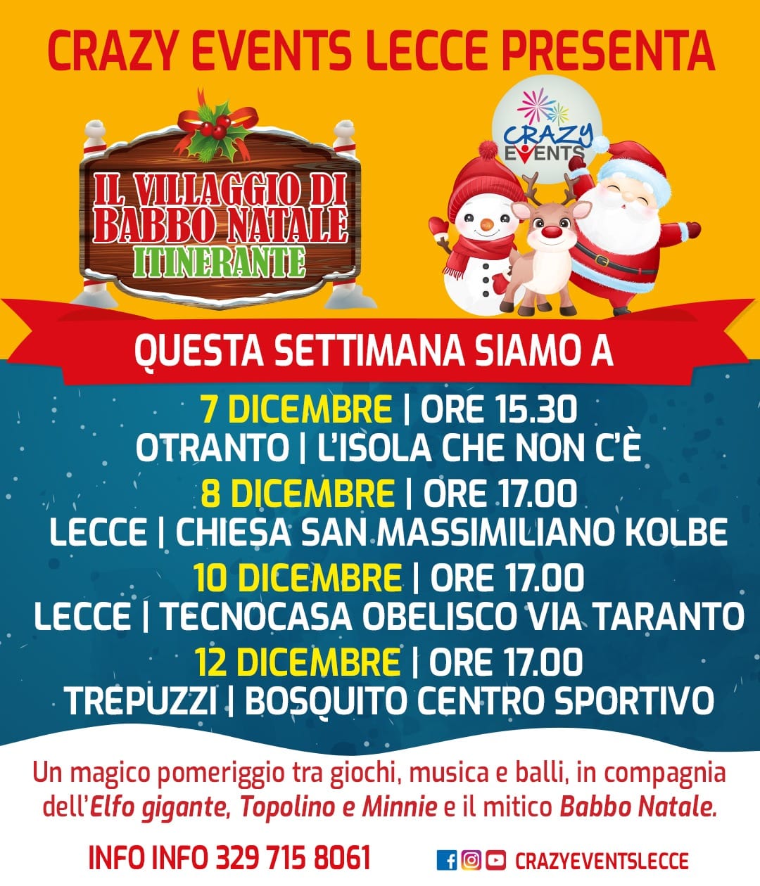 Featured image for “Il Villaggio di Babbo Natale itinerante”