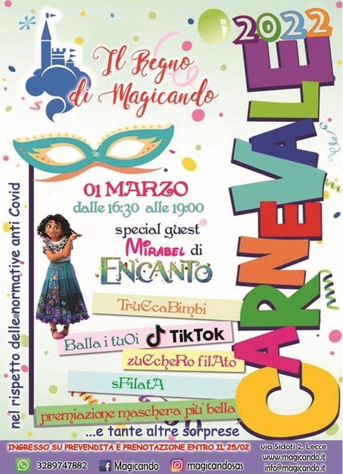 Featured image for “Carnevale 2022 da Magicando”