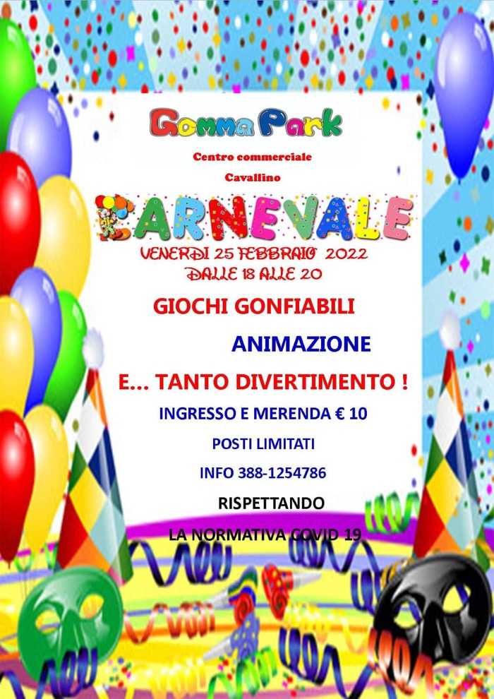Featured image for “Carnevale al Gomma Park”