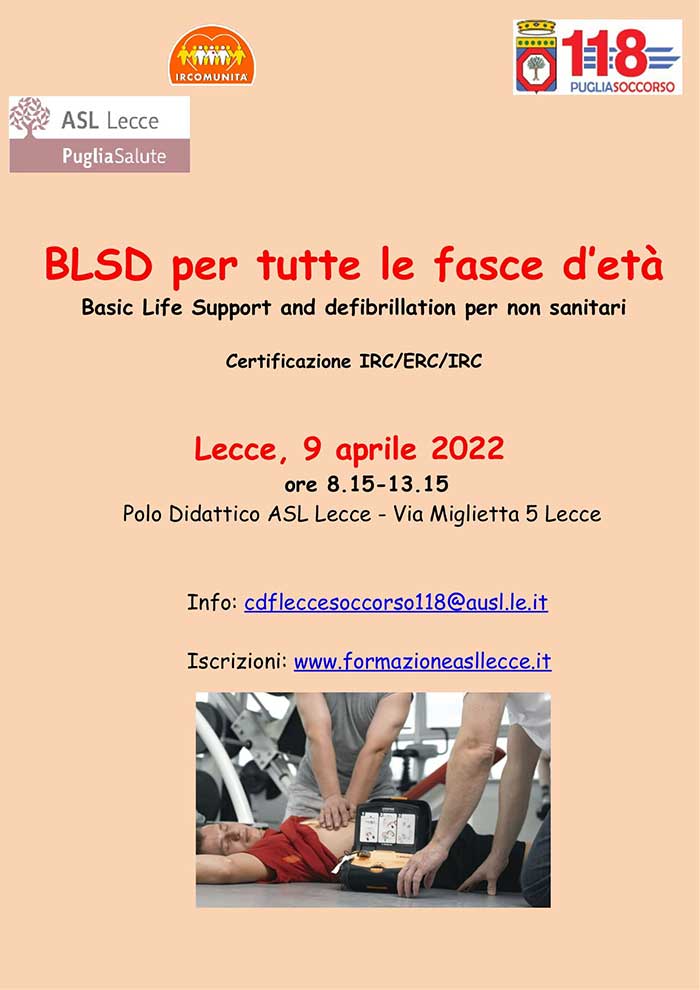 Featured image for “Basic Life Support per tutte le fasce di età”