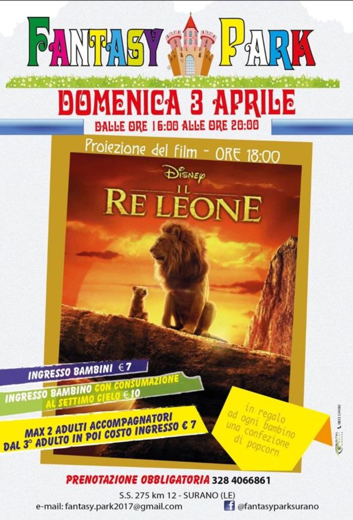 Featured image for “Proiezione film Il Re Leone”