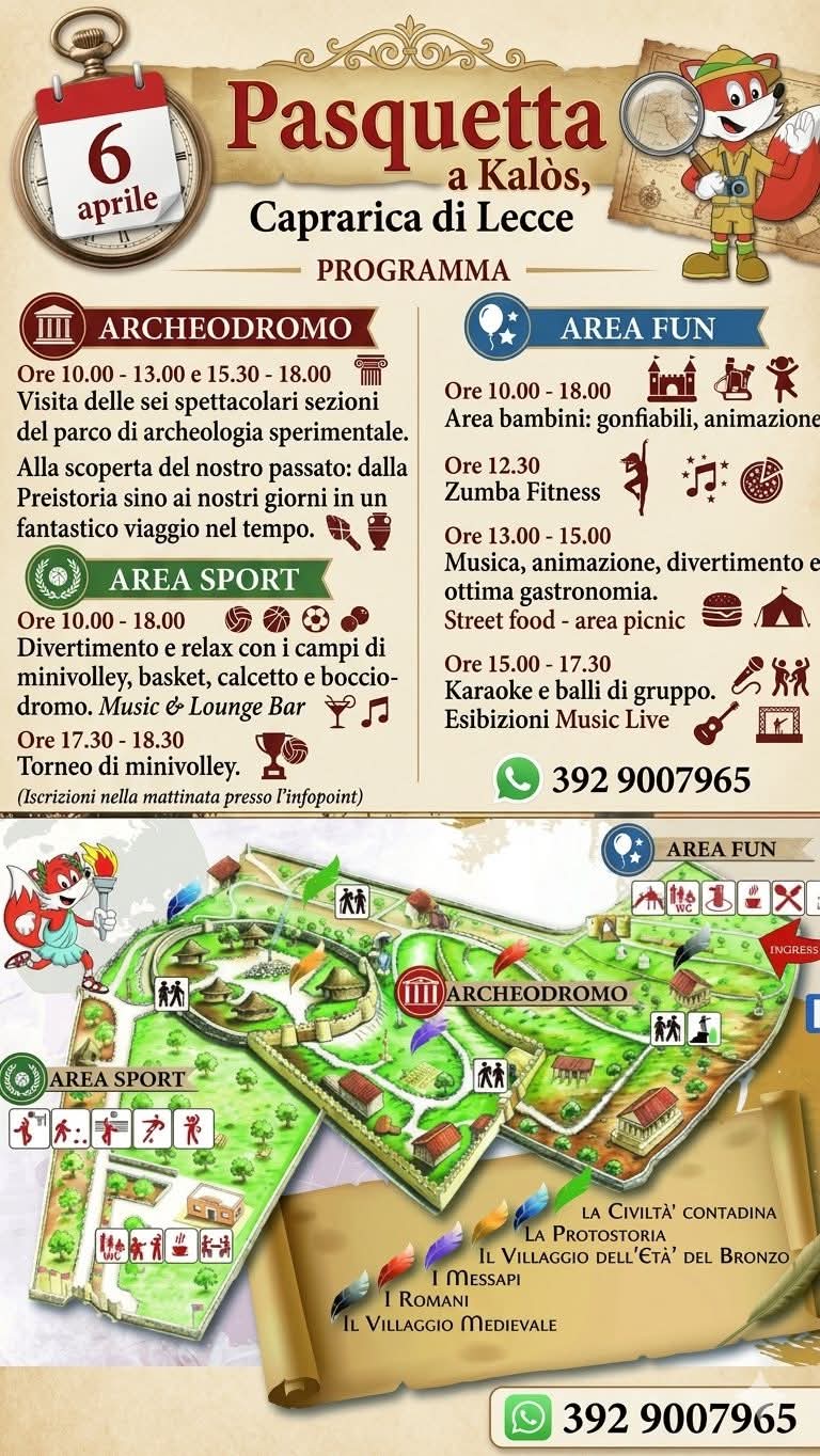 Featured image for “Pasquetta al Parco Archeologico Kalos”