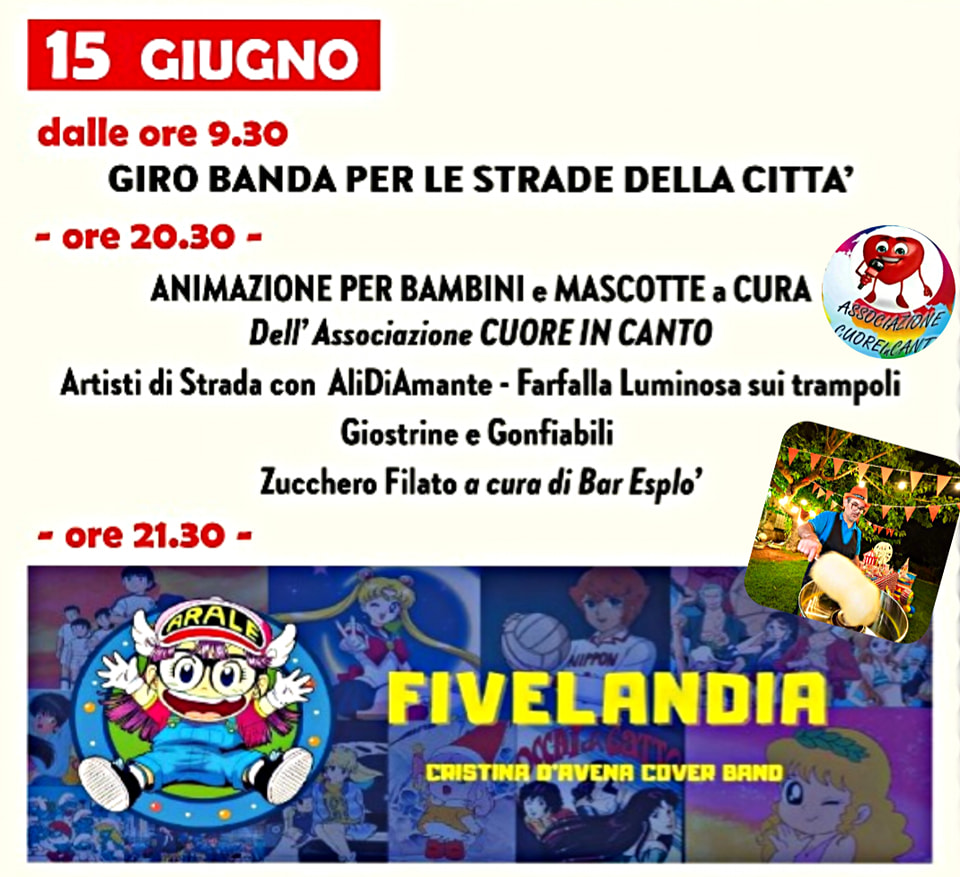 Featured image for “Fivelandia – Cristina d’Avena cover band”