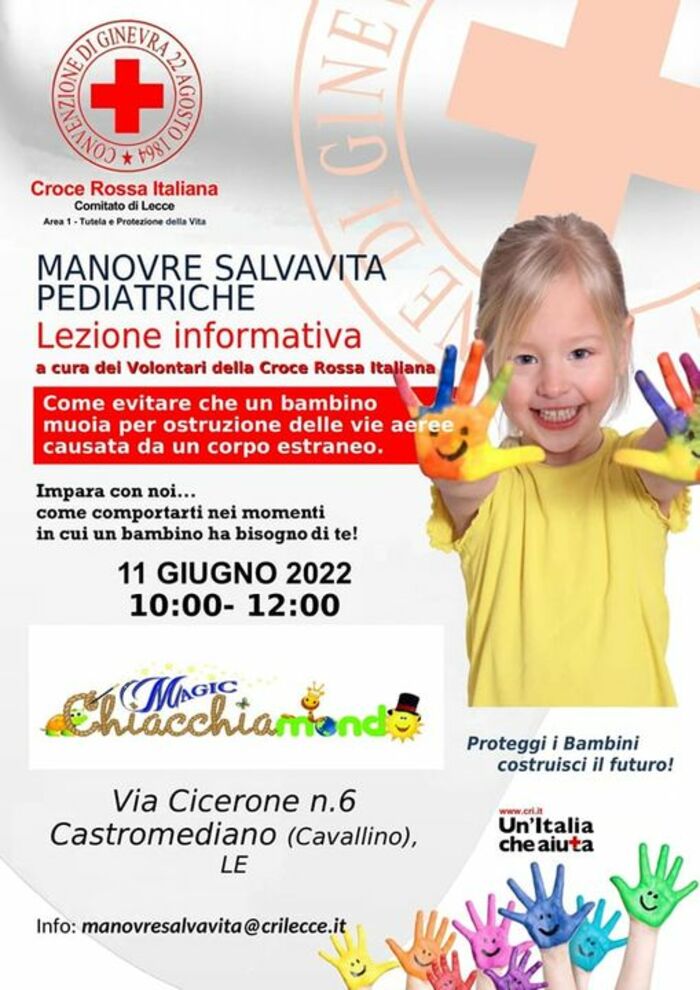 Featured image for “Manovre salvavita pediatriche – lezione dimostrativa”