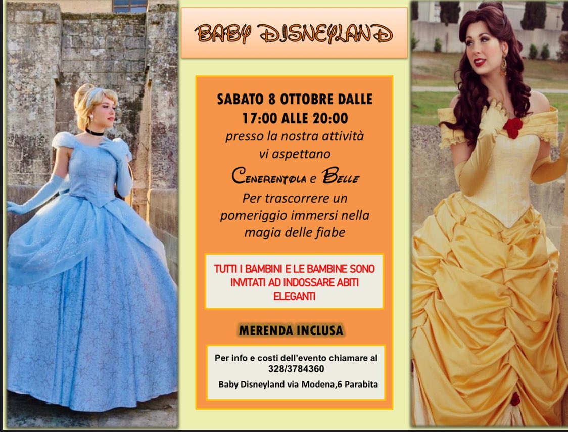 Featured image for “Un pomeriggio con Cenerentola e Belle”