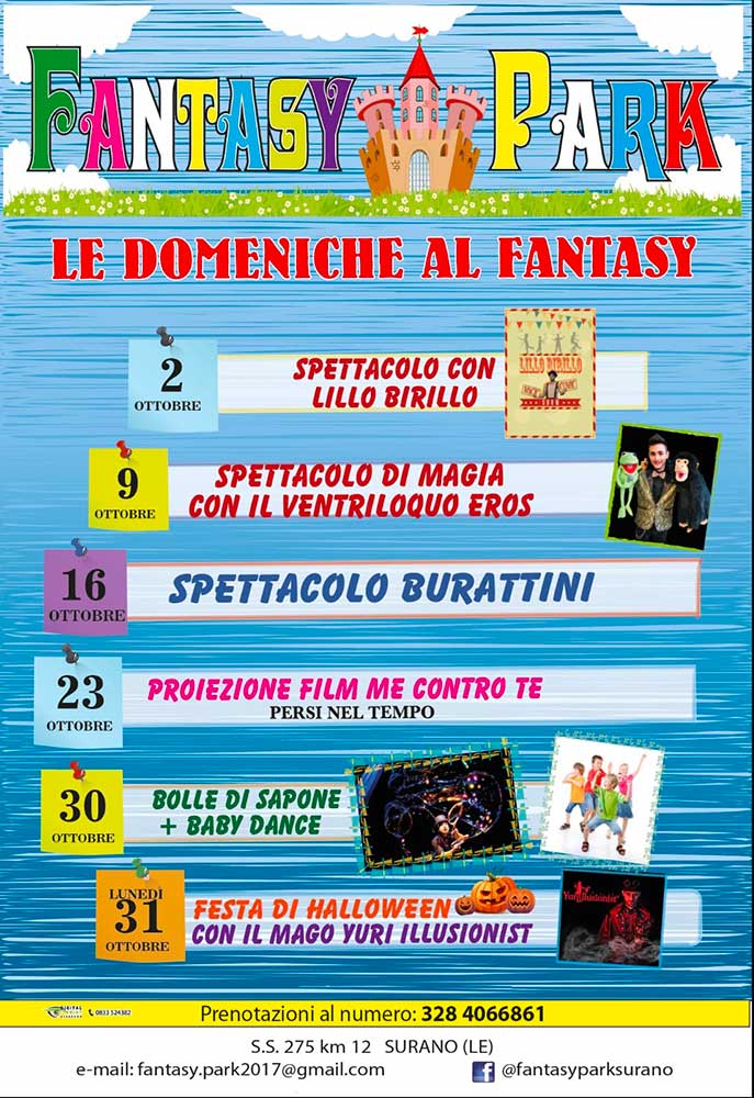 Featured image for “Le domeniche al Fantasy Park”