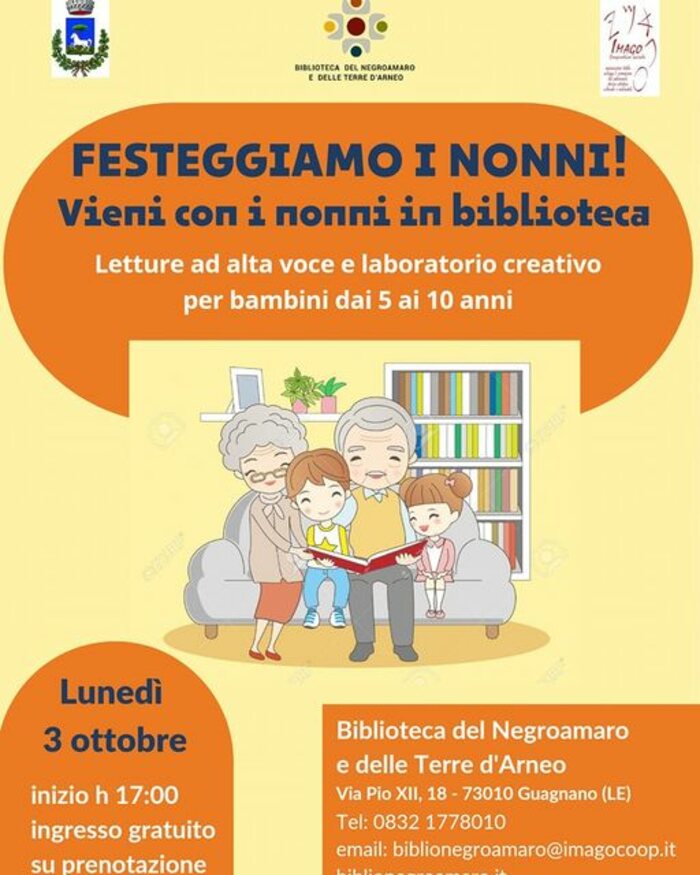 Featured image for “Festeggiamo i nonni in biblioteca”