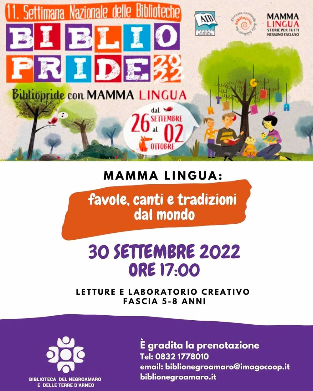 Featured image for “BiblioPride 2022 – Letture in biblioteca”